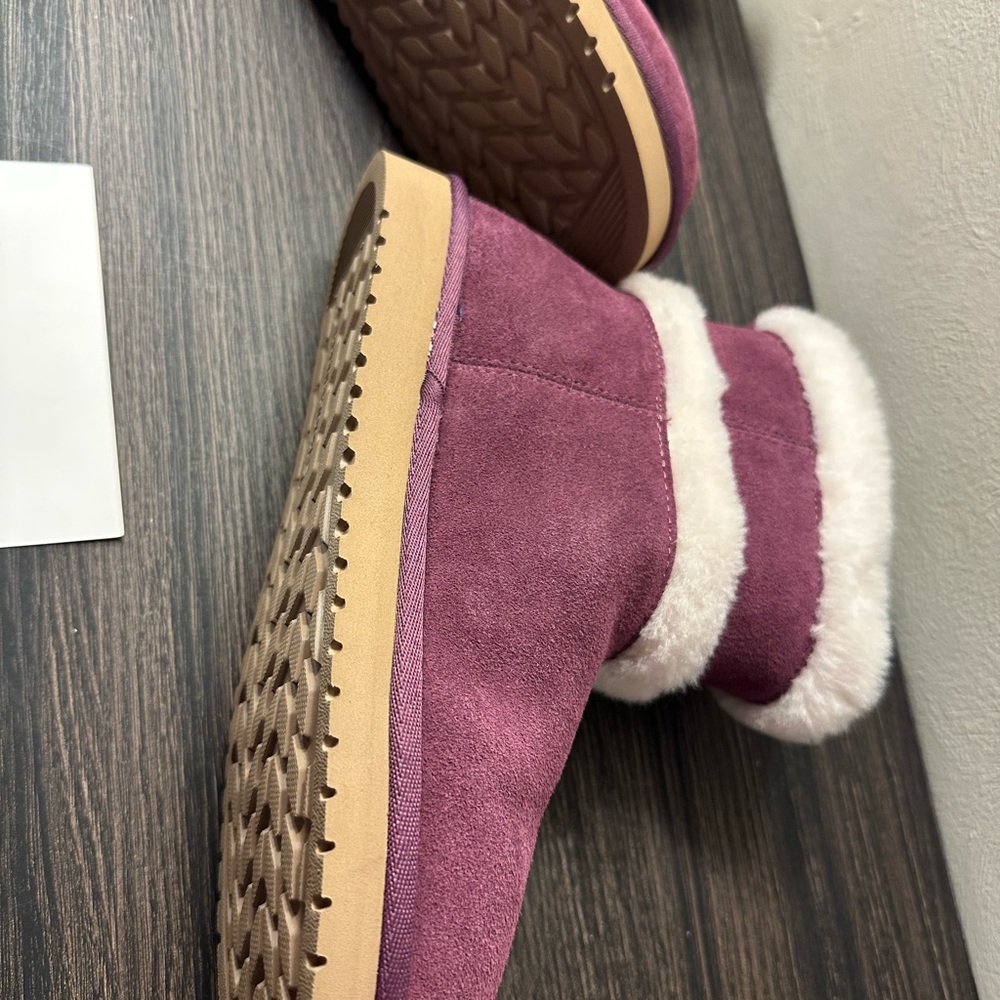 Koolaburra by UGG Barlee suede Ankle Boot Plum Purple size Women 7 - Picture 12 of 13